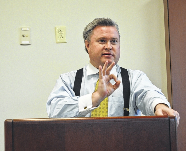 Judge Michael Stone makes his case to Democratic women Richmond