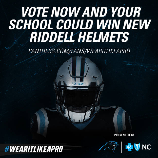 Raiders hoping to win high-end helmets from Panthers