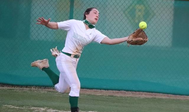  Junior Kenleigh Frye makes a running catch in center field in the top of the third inning during a game against Jack Britt earlier this season. Neel Madhavan | Daily Journal File Photo 