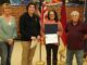 VFW Senior Vice President Tonya Quick, Jude Howard, Robin Roberts, and Eddie Dean, Post Commander presenting his certificate.
                                 Matthew Sasser | Daily Journal