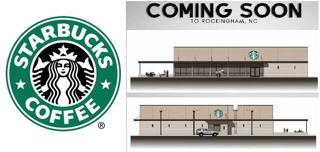 Graphic courtesy of C.F. Smith Property Group
                                The graphic on the right shows a digital rendering of the coming Starbucks location.