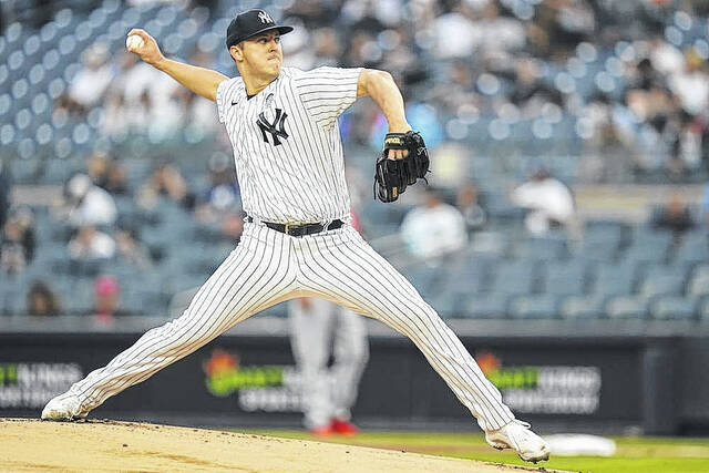 Taillon loses perfecto in 8th, Yanks rally to sweep Angels