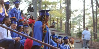 
			
				                                Shontavia Aquillia Vann walks down the Richmond Community College amphitheater stairs to recieve her long awaited diploma.
 
			
		