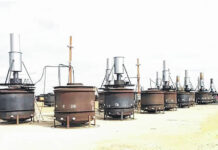 
			
				                                This picture shows an example of a row of pyrolysis kilns that will be used to produce biochar in a similar setup to what will be used by ITD.
                                 Photo courtesy of NCDEQ

			
		