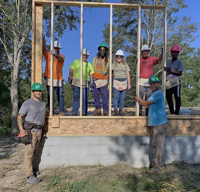 Enviva Hamlet participates in Habitat for Humanity home build