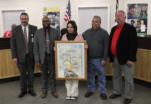 
			
				                                Richmond County Schools recognized Gema Rodriguez Sousa for winning the Martin Luther King Jr. Poster Contest. Not pictured is Keely Haggerty.
                                 Matthew Sasser | Daily Journal

			
		